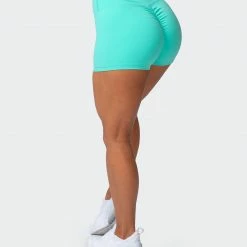 Muscle Nation Signature Scrunch Booty Shorts - Sea Glass