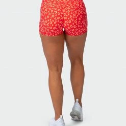 Muscle Nation Signature Scrunch Booty Shorts - Vibrant Cheetah Print