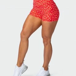 Muscle Nation Signature Scrunch Booty Shorts - Vibrant Cheetah Print