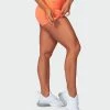 Muscle Nation Signature Scrunch Tie Up Shorts - Citrus