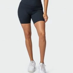 Muscle Nation Signature Super High Pocket Bike Shorts - Black