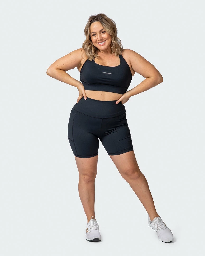 Promo ๐ Muscle Nation Signature Super High Pocket Bike Shorts - Black ๐คฉ 9 Muscle Nation Signature Super High Pocket Bike Shorts - Black