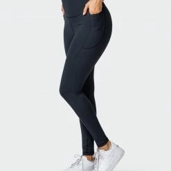 Muscle Nation 30% EOFY SALE Signature Super High Pocket Full Length Leggings - Black
