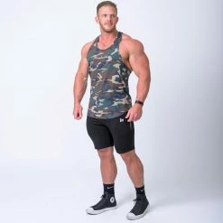 Muscle Nation Signature Y Back Singlet - Camo Mens