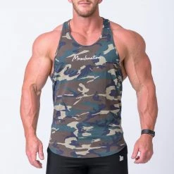Muscle Nation Signature Y Back Singlet - Camo Mens