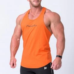 Muscle Nation Signature Y Back Singlet - Orange