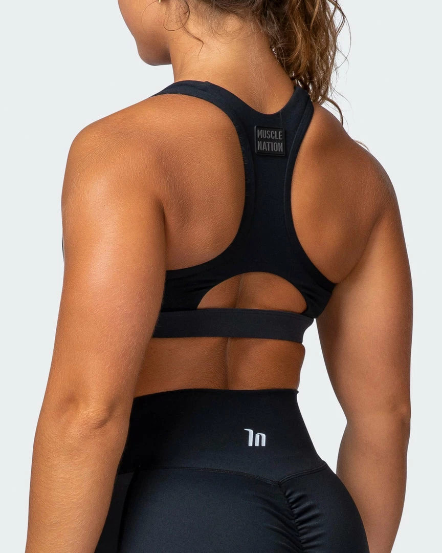 Best deal 🤩 Muscle Nation Sizzle Bra - Black 30% EOFY SALE 👏 7 Muscle Nation Sizzle Bra - Black 30% EOFY SALE