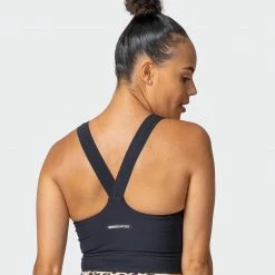 Muscle Nation Sprint Long Line Bra - Black Womens