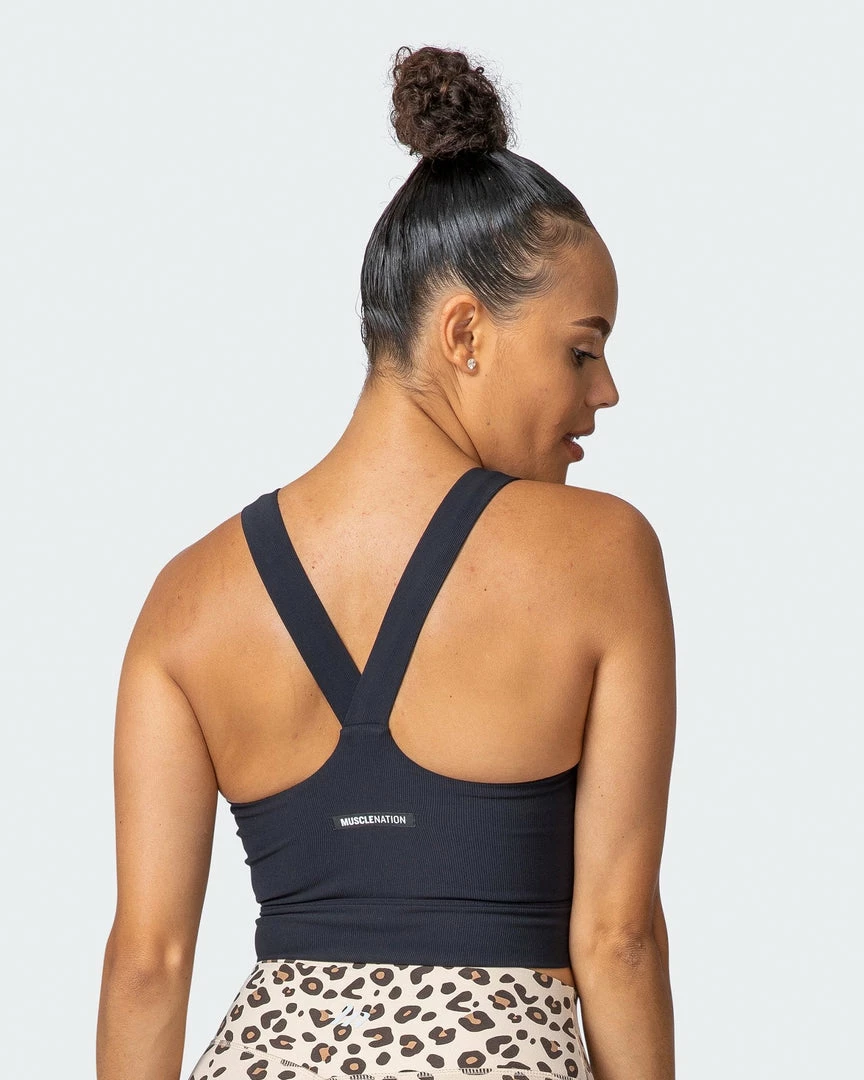 Budget ๐ฅฐ Muscle Nation Sprint Long Line Bra - Black ๐ฉ Womens ๐งจ 4 Muscle Nation Sprint Long Line Bra - Black Womens