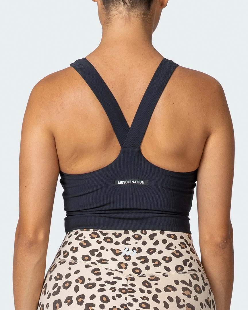 Budget ๐ฅฐ Muscle Nation Sprint Long Line Bra - Black ๐ฉ Womens ๐งจ 6 Muscle Nation Sprint Long Line Bra - Black Womens