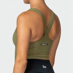 Best deal ๐ Muscle Nation Sprint Long Line Bra - Dark Olive ๐ 17 Muscle Nation Sprint Long Line Bra - Dark Olive