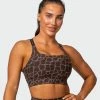 Muscle Nation 30% EOFY SALE Stability Bra - Tonal Giraffe Print