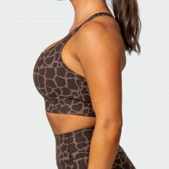 Muscle Nation 30% EOFY SALE Stability Bra - Tonal Giraffe Print