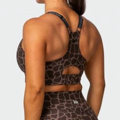 Muscle Nation 30% EOFY SALE Stability Bra - Tonal Giraffe Print