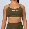 Muscle Nation Summer Scoop Bra - Khaki Womens