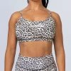 Muscle Nation Summer Scoop Bra - Yellow Leopard
