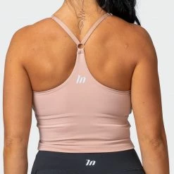 Muscle Nation Summertime Cropped Tank - Mahogany Rose Womens