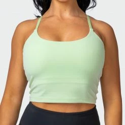 Muscle Nation Summertime Cropped Tank - Minty Womens