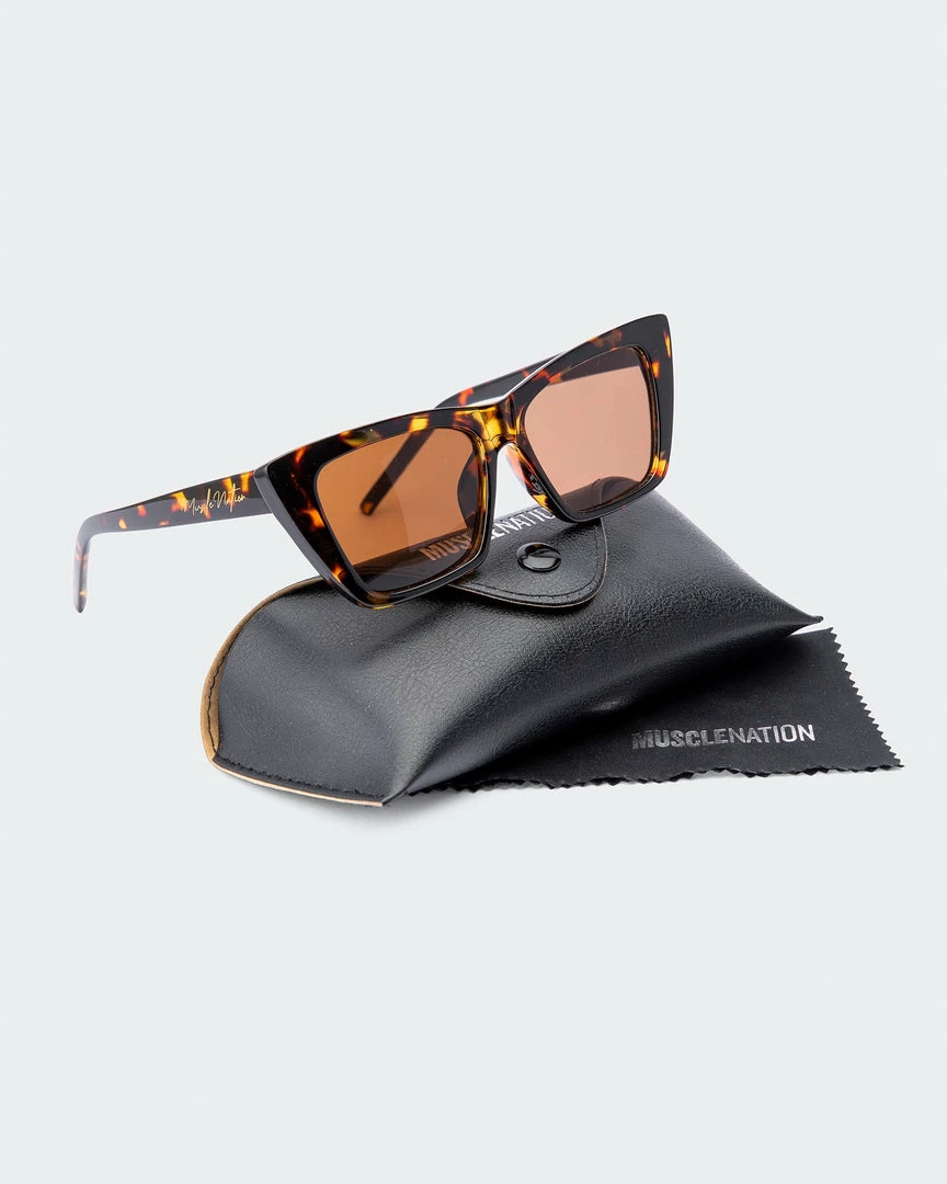 Best Pirce 💯 Muscle Nation 30% EOFY SALE Sun Soaked 👓 Sunglasses - Tortoise 🔔 6 Muscle Nation 30% EOFY SALE Sun Soaked Sunglasses - Tortoise