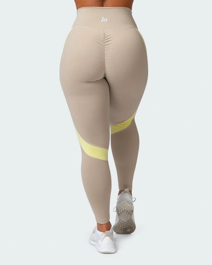 Coupon ✔️ Muscle Nation Sunlight Signature Scrunch Ankle Length Leggings - Bone ⌛ 8 Muscle Nation Sunlight Signature Scrunch Ankle Length Leggings - Bone