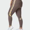 Muscle Nation Sunlight Signature Scrunch Ankle Length Leggings - Taupe 30% EOFY SALE