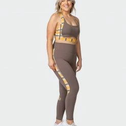 Muscle Nation Sunlight Signature Scrunch Ankle Length Leggings - Taupe 30% EOFY SALE