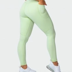 Muscle Nation Non Scrunch Superior Squat Pocket Ankle Length Leggings - Minty