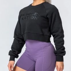 Muscle Nation Supernova Pullover - Black Womens