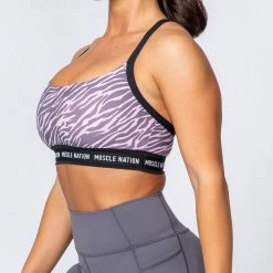 Muscle Nation Superset Bra - Tri Stripe/Black