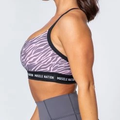 Muscle Nation Superset Bra - Tri Stripe/Black