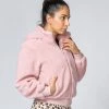 Muscle Nation Teddy Jacket - Blush Best Sellers