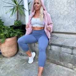 Muscle Nation Teddy Jacket - Blush Best Sellers