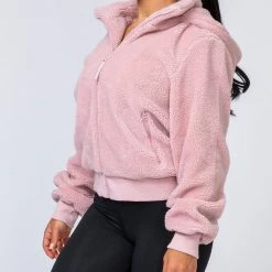 Muscle Nation Teddy Jacket - Blush Best Sellers