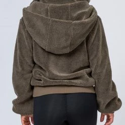 Muscle Nation Best Sellers Teddy Jacket - Khaki