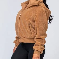 Muscle Nation Best Sellers Teddy Jacket - Teddy Brown