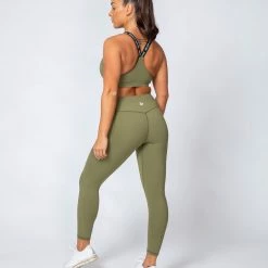 Muscle Nation Womens Tempo Bra - Olive