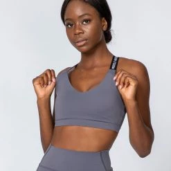 Muscle Nation Tempo Bra - Sleet Grey Womens