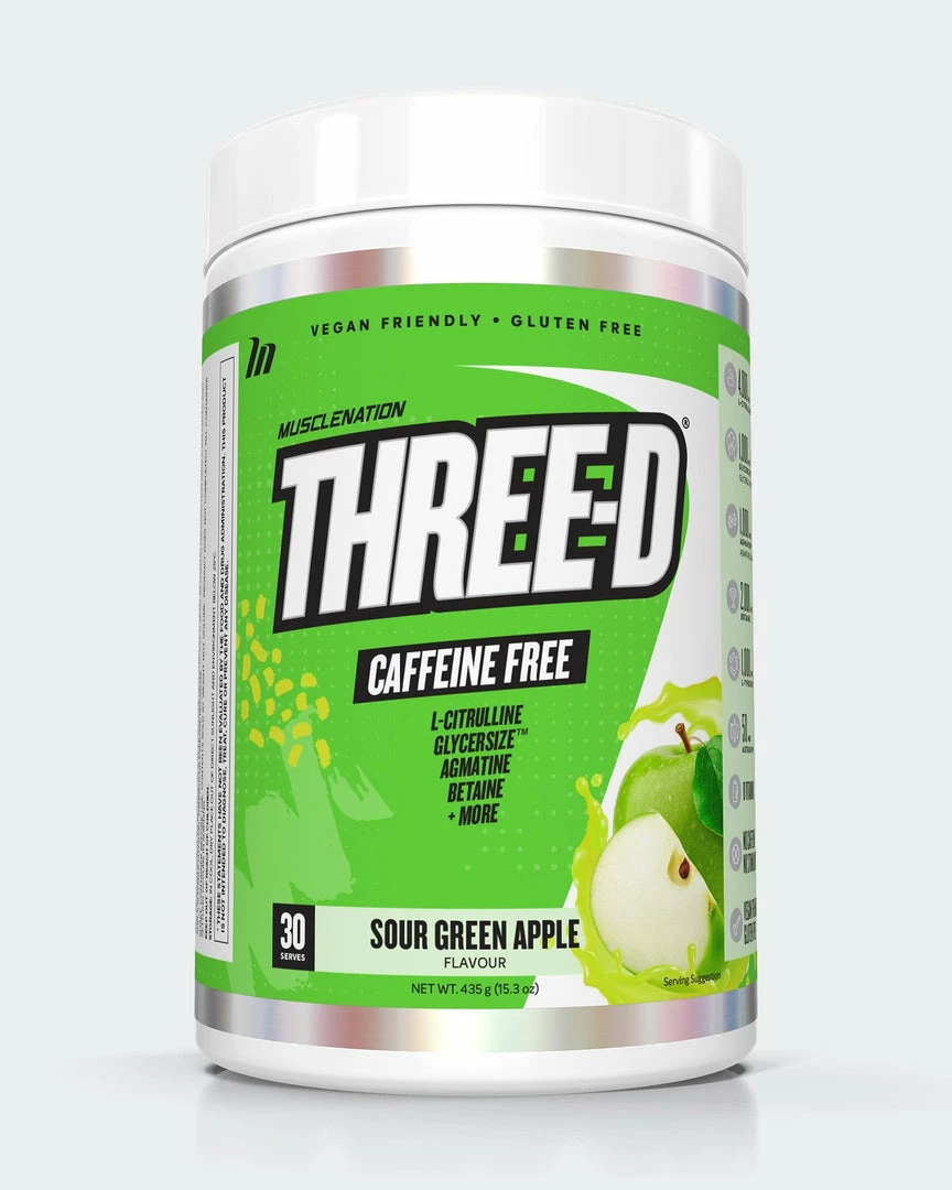 Best Pirce 😍 Muscle Nation 30% EOFY SALE THREE D Pre Workout Pump Caffeine Free - Sour Green Apple - 30 Serves 😀 3 Muscle Nation 30% EOFY SALE THREE D Pre Workout Pump Caffeine Free - Sour Green Apple - 30 Serves