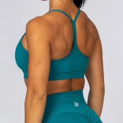 Muscle Nation Tone Bra - Teal Womens