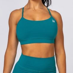 Muscle Nation Tone Bra - Teal Womens