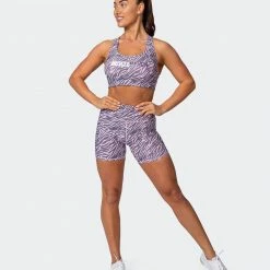 Muscle Nation Non Scrunch Superior Squat Bike Shorts - Tri-Stripe