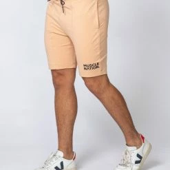 Muscle Nation Ultimate Tapered Fit Shorts - Biscuit