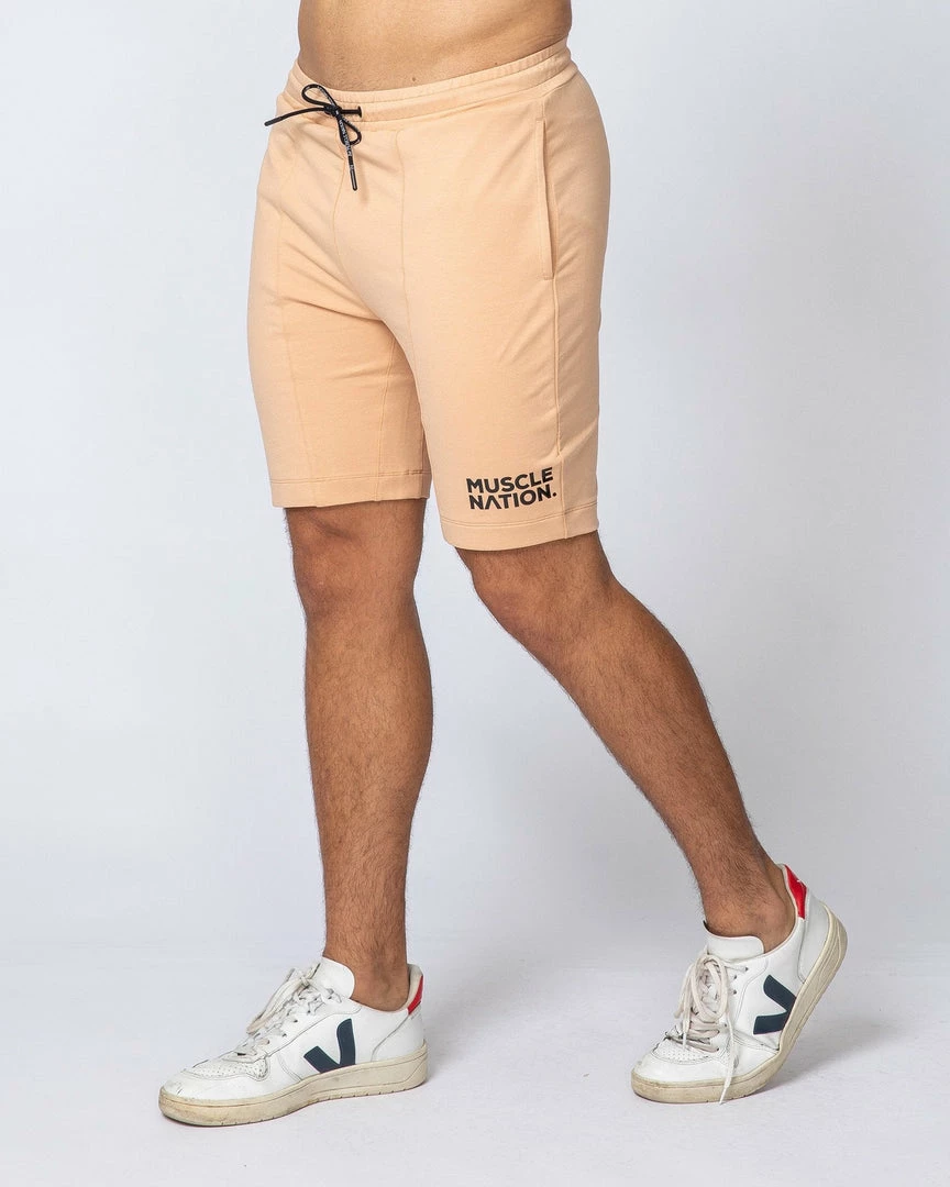 Flash Sale ๐ฏ Muscle Nation Ultimate Tapered Fit Shorts - Biscuit ๐ 4 Muscle Nation Ultimate Tapered Fit Shorts - Biscuit