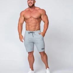 Cheapest ๐ Muscle Nation Ultimate Tapered Fit Shorts - Light Grey Mens โ 12 Muscle Nation Ultimate Tapered Fit Shorts - Light Grey Mens