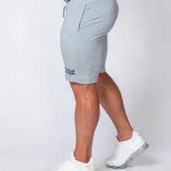Cheapest ๐ Muscle Nation Ultimate Tapered Fit Shorts - Light Grey Mens โ 15 Muscle Nation Ultimate Tapered Fit Shorts - Light Grey Mens