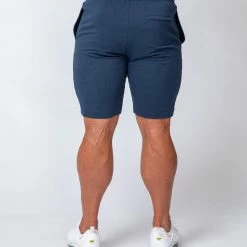 Flash Sale ⌛ Muscle Nation Mens Ultimate Tapered Fit Shorts - Navy 😀 13 Muscle Nation Mens Ultimate Tapered Fit Shorts - Navy
