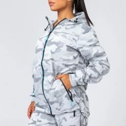 Muscle Nation Unisex Tracksuit Jacket - Snow Camo