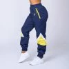 Muscle Nation Unisex Retro Tracksuit Pants - Navy / Yellow