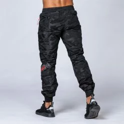Muscle Nation Unisex Tracksuit Pants - Black Camo