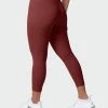 Muscle Nation V1 Butter 7/8 Leggings - Rhubarb